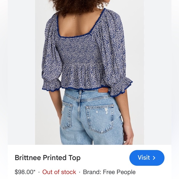 Free people top - NWOT - Picture 2 of 5